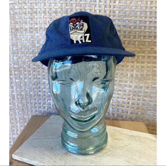 Vintage 1995 Looney Toones Head Start Embroidered Tasmanian Devil TAZ Hat - Picture 4 of 6